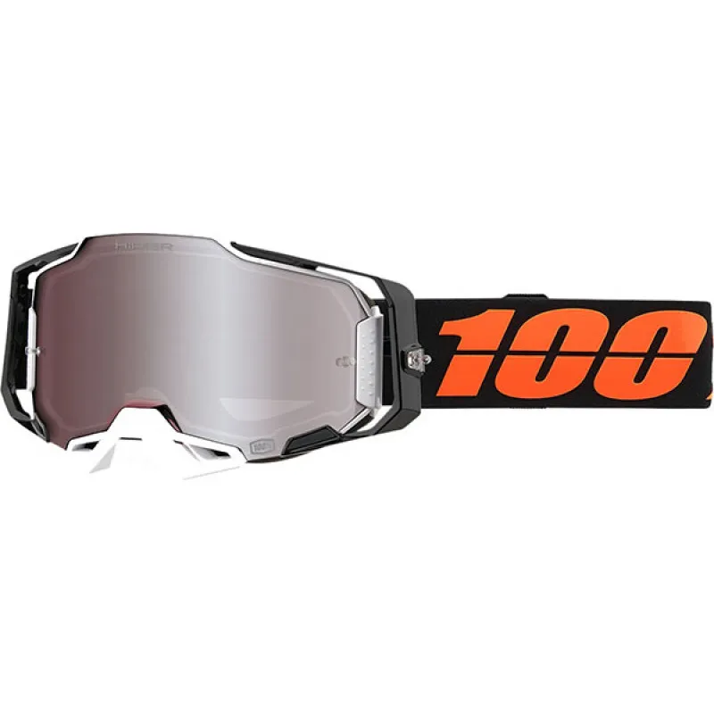 Promoție Ochelari motocross 100% ARMEGA BLACKTAIL HIPER SILVER MIRROR
